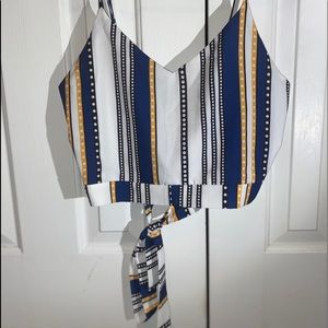 A striped two piece set